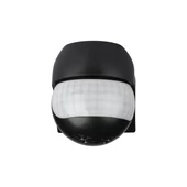 PIR Wall Sensor With Moving Head Black