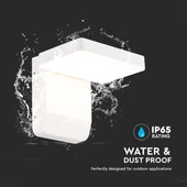 V-TAC fehér fali forgatható kültéri 17W LED lámpatest, természetes fehér - SKU 2943
