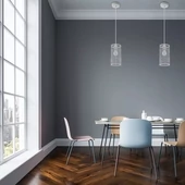 Pendant Light Matt White With White Canopy