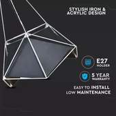 Pendant Light Basics Net Prism Black Lampshade 400*540mm