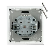 EU Socket 16A Glass Panel White