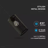 Pendant Light Matt Black With Black Canopy