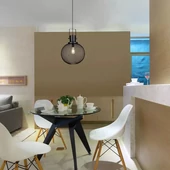 Pendant Light Black Metal Globe  Ф300мм