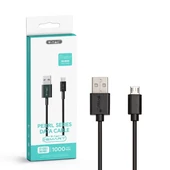 V-TAC fekete, USB - Micro USB 1m hálózati kábel - SKU 8481