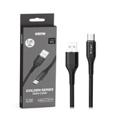 V-TAC fekete, USB - Type-C 1m hálózati kábel - SKU 8632