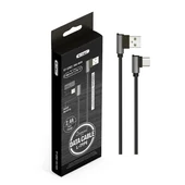 1 M Type C USB Cable Black - Diamond Series