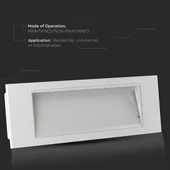 V-TAC LED-es vészkijárat, vészvilágító, kijáratjelző EXIT lámpa 3.8W - SKU 899