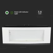 V-TAC LED-es vészkijárat, vészvilágító, kijáratjelző EXIT lámpa 3.8W - SKU 899