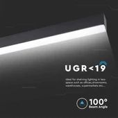 LED Linear Light SAMSUNG CHIP - 40W Surface Black Body 6500K