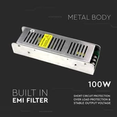 LED Power Supply - 100W Dimmable 12V 8.5A IP20