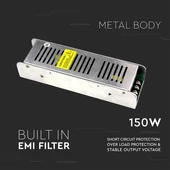 LED Power Supply - 150W Dimmable 24V 6.25A IP20