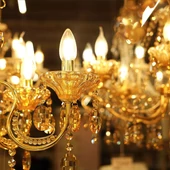 LED Bulb - Filament 5.5W E14 Glass Candle 4000K, C35