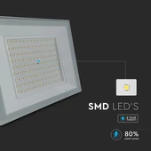 V-TAC FN-széria LED reflektor 100W hideg fehér, fehér házzal - SKU 23981
