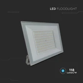 V-TAC FN-széria LED reflektor 100W hideg fehér, fehér házzal - SKU 23981