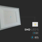 V-TAC FN-széria LED reflektor 200W hideg fehér, fehér házzal - SKU 23978