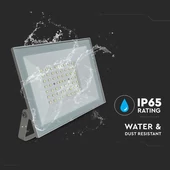 V-TAC FN-széria LED reflektor 50W hideg fehér, fehér házzal - SKU 23989