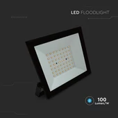 V-TAC FN-széria LED reflektor 50W természetes fehér, fekete házzal - SKU 23988