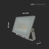 V-TAC FN-széria mini LED reflektor 10W természetes fehér, fehér házzal - SKU 23971