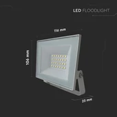 V-TAC FN-széria mini LED reflektor 20W hideg fehér, fehér házzal - SKU 23985
