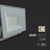 V-TAC FN-széria mini LED reflektor 20W hideg fehér, fehér házzal - SKU 23985