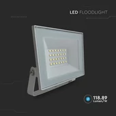 V-TAC FN-széria mini LED reflektor 20W hideg fehér, fehér házzal - SKU 23985