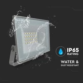 V-TAC FN-széria mini LED reflektor 20W természetes fehér, fehér házzal - SKU 23983