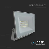 V-TAC FN-széria mini LED reflektor 20W természetes fehér, fehér házzal - SKU 23983