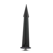 Floodlight Spike Black D60 H265