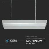V-TAC függeszthető dimmelhető átlátszó LED lámpa panel 40W 121cm természetes fehér - SKU 6458