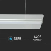 V-TAC függeszthető dimmelhető átlátszó LED lámpa panel 40W 121cm természetes fehér - SKU 6458