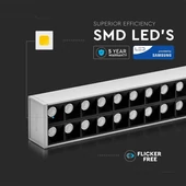 V-TAC függeszthető dimmelhető lineáris LED lámpa UGR<6 118cm 60W természetes fehér - SKU 607