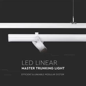 V-TAC függeszthető lineáris LED lámpa 150cm 50W 120° természetes fehér (főmodul) - SKU 1361