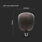 V-TAC füstözött 4W E27 dekor filament égő, váza alakú - SKU 8056