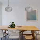 Pendant Light Diamond Cut  Black Glass Transparent  Ф350мм