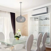 Pendant Light Diamond Cut  Black Glass Transparent  Ф350мм