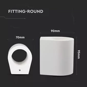 G9 Fitting Round White