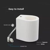 G9 Fitting Round White