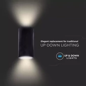 GU10 35W LED Concrete Wall Lamp Dark Grey IP20