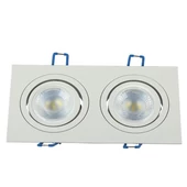 2*GU10 Fitting Square White