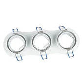 3*GU10 Fitting Round White