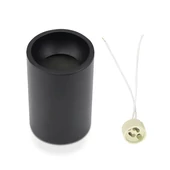 GU10 Surface Mounted Fitting Black