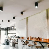 GU10 Surface Mounted Fitting Black