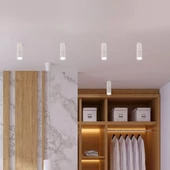 GU10 Surface Monted Fitting White 197mm