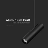 GU10 Aluminium hanging fitting, Black