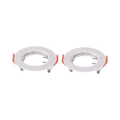 GU10 Fitting Round White 2pcs/pack