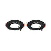 GU10 Fitting Round Black 2pcs/pack