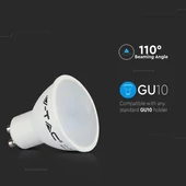 V-TAC GU10 LED spot égő 3 db/csomag 5W természetes fehér 110° - SKU 7270