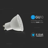 LED Spotlight SAMSUNG CHIP - GU10 6.5W  Ripple Plastic 10°D 6400K