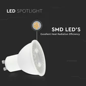 V-TAC GU10 LED spot égő 7.5W természetes fehér 110° - SKU 218731