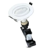 LED Spotlight - 5W GU10 With Fitting White Body 6400K 3pcs/Pack